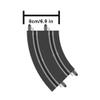 AGM MASTECH Extension Set #2-8 Piece Curved Track Expansion Accessory Pack - for Use with 1: 64 Scale AGM MASETCH 1:64 Slot Car Racetrack Systems, MR-P02 view 2