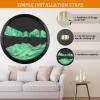 TNSLGHS Sand Art Liquid Motion, 360 Rotation Wall Mounted Moving Sand Art Decor, 3D Dynamic Sand Painting Deep Sea Sandscape, Relaxing Mood Home Office Work Decor Gift,K-14.3in/36cm view 3