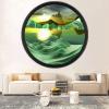 TNSLGHS Moving Sand Art Decor, Sand Art Liquid Motion, 360 Rotate Wall Mounted 3D Dynamic Sand Painting Deep Sea Sandscape, Wall Mounted Sand Art, for Home Office Decoration Gifts,B-24in/61cm view 1