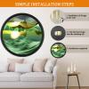 TNSLGHS Moving Sand Art Decor, Sand Art Liquid Motion, 360 Rotate Wall Mounted 3D Dynamic Sand Painting Deep Sea Sandscape, Wall Mounted Sand Art, for Home Office Decoration Gifts,B-24in/61cm view 3