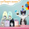 Fainne 24 Pcs Party Favors Boxes Foldable Treat Gift Boxes Candy Goodie Cases Decorations Adopt Pet Gift for Birthday Wedding Bridal Shower Party Favors(Cat) view 3