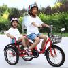 JIYIAN Kids Trike Bike - Toddler Trike High Carbon Steel Frame Children Tricycle with Storage Basket-Safety Harness Boy Girl Outdoor Toy Gifts,Blue,16 inches view 2