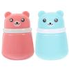 CIYODO 2pcs Adorable Bear Powder Puff Box Cartoon Talcum Powder Container for Portable Storage for Body Dusting Newborn-Friendly Design view 1