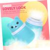 CIYODO 2pcs Adorable Bear Powder Puff Box Cartoon Talcum Powder Container for Portable Storage for Body Dusting Newborn-Friendly Design view 4