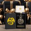 Mini DND Dice Set Steampunk Hollow Octopus Pocket Watch Shell Case, 7pcs Polyhedral Metal D&D Dice Set, DND Gifts with Gift Box for Player, Role Playing Board Games Accessories, Bronze view 3
