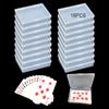 18Pcs Playing Card Deck Box, Blank Playing Card Cases, Clear Plastic Empty Playing Game Card Boxes Holder Storage Organizer,Acrylic Trading Card Case for Bank Card Business Card Game Card Snap Closed view 1