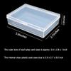 18Pcs Playing Card Deck Box, Blank Playing Card Cases, Clear Plastic Empty Playing Game Card Boxes Holder Storage Organizer,Acrylic Trading Card Case for Bank Card Business Card Game Card Snap Closed view 2
