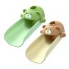 DLUCKY 2Pcs Faucet Extender for Sink Easy Use Sink Faucet Extenders with Temperature Sensitive for Toddlers, Kids Hand Washing Faucet Extension for Bathroom Sink, Kitchen, (Brown and Green) view 1