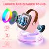 Koolcover Mini Karaoke Machine for Kids Adults, Portable Bluetooth Speaker with 2 Wireless Microphones,Toys Birthday Gifts for Girls Ages 4, 5, 6, 7, 8,9,10,11,12+ Family Home Party (Pink) view 2