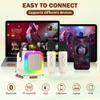 Koolcover Mini Karaoke Machine for Kids Adults, Portable Bluetooth Speaker with 2 Wireless Microphones,Toys Birthday Gifts for Girls Ages 4, 5, 6, 7, 8,9,10,11,12+ Family Home Party (Beige) view 4