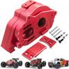Alloy RC Center Transmission Box Upgrades Part for 1/10 KRATON Outcast 4X4 4S V2 BLX 1/8 Mojave 4X4 4S RC Car,Replacement of ARA311169 (Red) view 1