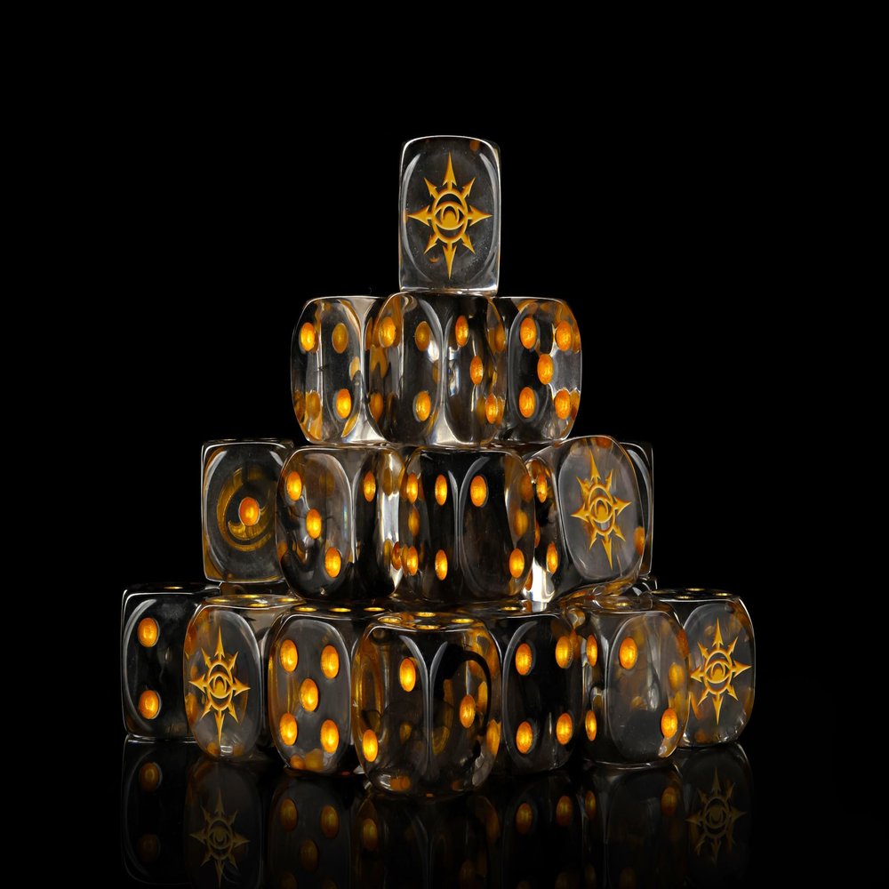 Baron of Dice Chaos Demon Resin Dice - Set of 25 (Round)