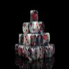 Baron of Dice Chaos Star Resin Dice - Set of 25 (Square, Red Star) view 1