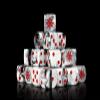 Baron of Dice Chaos Star Resin Dice - Set of 25 (Round, Marbled) view 1