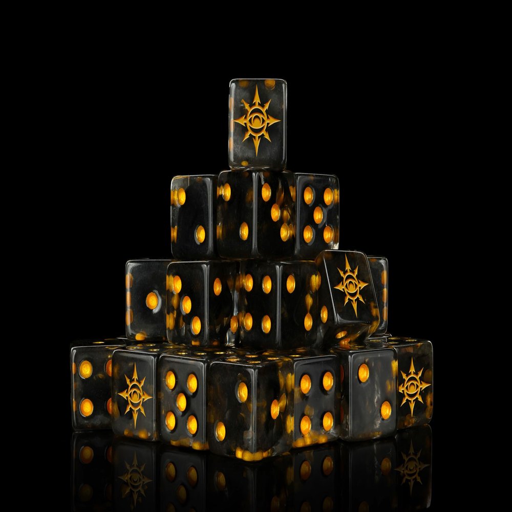 Baron of Dice Chaos Demon Resin Dice - Set of 25 (Square)