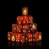 Baron of Dice Scorched Book Resin Dice - Set of 25 (Round) view 1