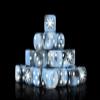 Baron of Dice Chaos Star Resin Dice - Set of 25 (Square, Tainted Ice) view 1