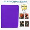 16 Pocket Card Binder, 1000+ Premium Zip Trading Card Binder, Double Sided Pocket Card Binder Album, Ringless Card Folder for MTG, TCG, Sports Card (Purple, 16Pockets) view 3