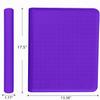 16 Pocket Card Binder, 1000+ Premium Zip Trading Card Binder, Double Sided Pocket Card Binder Album, Ringless Card Folder for MTG, TCG, Sports Card (Purple, 16Pockets) view 4
