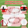 Gaga Ball Pit for Kids, Portable Gagaball Court 15ft Equipped with Carry Bag, 2 Gaga Balls, Wind Ropes and Ground Spikes for Sport Games and Indoor & Outdoor Activities view 2