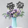 12 PCS Happy Father's Day Centerpiece Sticks Double Sided Glitter Moustache Tie Love Father Best Dad Centerpieces for Happy Father's Day Theme Table Flower Decorations Birthday Party Supplies Black view 4