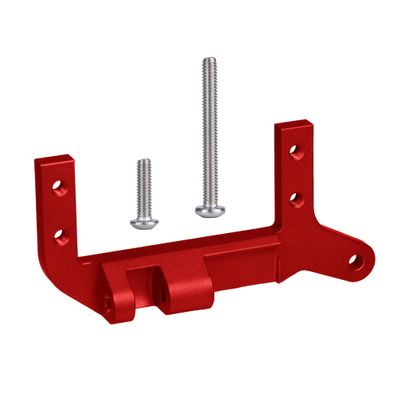 Aluminum Servo Mount for TRX4, SOA Mount Non Destructive Installation on Axle Servo Mount for 1/10 RC Crawler Car TRX-4 Upgrade Parts (Red)