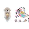 Fisher-Price Baby Gift Set with Otter Plush Sound Machine, Kick & Play Piano Gym, and 2 Maracas view 1