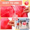 Poen 2 Pcs 29 Inch Hopper Bouncing Ball with Handle Jumping Bouncy Space Hopping Ball with Air Pump for Exercise (Marbled Red, Marbled Blue) view 3
