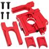 Vgoohobby Metal Sliding Motor Mount & Motor Mount Plate Center Diff Differential Mount Compatible with Arrma Kraton Typhon Outcast 6S Felony Talion Mojave RC Car Upgrade Parts (Red) view 2