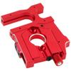Vgoohobby Metal Sliding Motor Mount & Motor Mount Plate Center Diff Differential Mount Compatible with Arrma Kraton Typhon Outcast 6S Felony Talion Mojave RC Car Upgrade Parts (Red) view 4