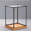 Acrylic Display Box for Dolls ModelDustproof Transparent Display Box, Compatible with Dolls (Display Box Only, Model Not Included) (9.8*9.8*13.7 Wooden) view 1