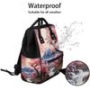 Skonsati Baby Diaper Bag Backpack Watercolor Mount Fujisan Cherry Blossom Large Tote Diaper Bag for Mom Nappy Bag Baby Essentials Travel Tote with Stroller Straps view 2