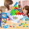 CLAPET 64 Pcs Tetra Tower Stacking Game, Fun Balance Building Blocks Board Games for Kids Adults Family Party, Toys Gifts for Boys Girls Ages 3-12 view 1