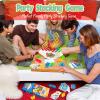 CLAPET 64 Pcs Tetra Tower Stacking Game, Fun Balance Building Blocks Board Games for Kids Adults Family Party, Toys Gifts for Boys Girls Ages 3-12 view 2