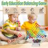 CLAPET 64 Pcs Tetra Tower Stacking Game, Fun Balance Building Blocks Board Games for Kids Adults Family Party, Toys Gifts for Boys Girls Ages 3-12 view 4