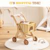 ROBOTIME Baby Walkers for Boys, Wooden Shopping Cart Toy for Toddler Kids, Height-Adjustable Wooden Push Walker, Sit to Stand Walker for Baby Learning to Walk view 4