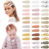 36PCS Baby Hair Clips Flower Patterns Toddler Hair Clips Mini Cute Baby Barrettes for Fine Hair Small Snap Clips Hair Accessories for Little Girls Infants Toddler view 1