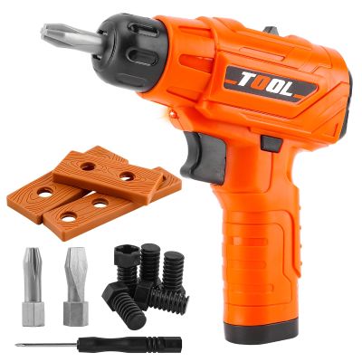 Toy Drill Set for Toddlers 1-3,Electric Power Kids Drill and Screw Set,Kids Pretend Play Tool with Realistic Sound & Action,Preschool STEM Toy for Home & Classroom, Ages 3+