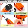 Toy Drill Set for Toddlers 1-3,Electric Power Kids Drill and Screw Set,Kids Pretend Play Tool with Realistic Sound & Action,Preschool STEM Toy for Home & Classroom, Ages 3+ view 3