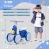 JoyRydz 6V Electric Baby Balance Bike with Bubble Machine,4 in 1 Toddler Balance Bike w/Remote Control for 1 Year Old Boys Girls Kids Bubble Bike Ride on Toys w/Powered Motor,Music,LED Lights (Blue) view 4