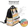 Skonsati Unicorn Baby Diaper Bag Backpack Unicorn Rainbow Large Tote Diaper Bag for Mom Nappy Bag Baby Essentials Travel Tote with Stroller Straps view 2