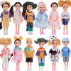 12Pcs 14cm/5.5 Inch Mini Dolls with Doll Clothes and Shoes Party Grown Outfits Doll Accessories for Kids Birthday Gifts view 4