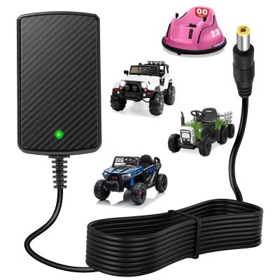 12V Kids Charger for Ride On Toys Car 12 Volt Battery Charger for Wrangler SUV Jeep ATV Mercedes Lamborghini Quad Kidzone Bumper Disney Toy Car 12 Volt Charger for Ride on Toys