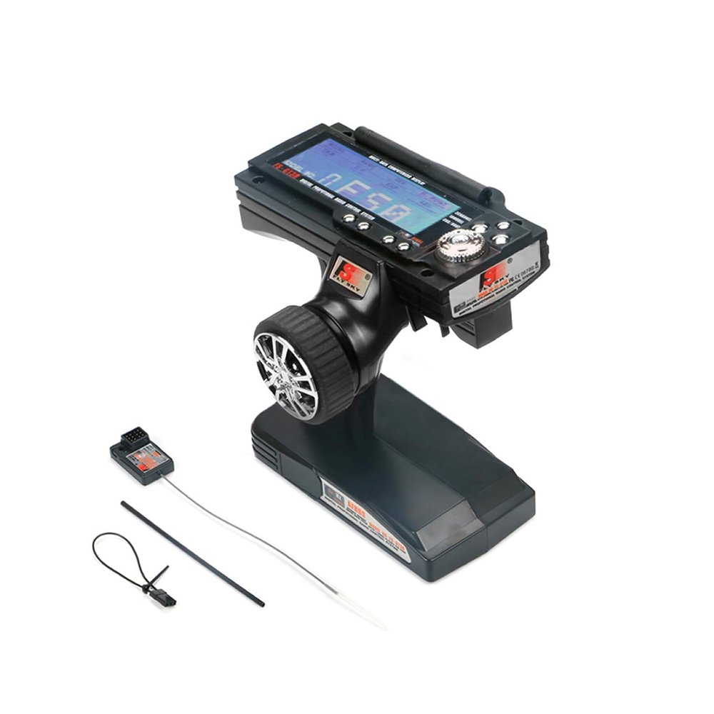 BEYEE FS-GT3B 3-Channel RC System 2.4Ghz Radio Control Transmitter with FS-GR3E Receiver for RC Car, Boats, RC Trail Crawler Truck