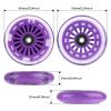 Gladeer 90mm Wiggle Car Polyurethane Replacement Wheels Set Upgrades for PlasmaCar Ride-on Toys Wiggle Car Replacement Wheels, 4-Pack (Purple) view 3