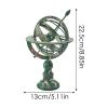 Armillary Sphere, Metal Globe Decor, The Metal Globe Decoration Features Dust-Proof and Waterproof Design That can Rotate 360 Degrees, Earth Globe for Styling on Bookshelves Nightstands view 2
