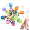 Baby Montessori Teething Toys for 0-6 6-12 Months Infant Teethers Sensory Toys for Babies 0 3 6 9 12 18 Months Learning Developmental Chew Rattle Toys Shower Gifts for 1 2 Year Old Girls Boys Yellow view 1
