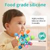 Baby Montessori Teething Toys for 0-6 6-12 Months Infant Teethers Sensory Toys for Babies 0 3 6 9 12 18 Months Learning Developmental Chew Rattle Toys Shower Gifts for 1 2 Year Old Girls Boys Yellow view 2