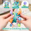 Baby Montessori Teething Toys for 0-6 6-12 Months Infant Teethers Sensory Toys for Babies 0 3 6 9 12 18 Months Learning Developmental Chew Rattle Toys Shower Gifts for 1 2 Year Old Girls Boys Yellow view 4