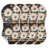 Kigai Daisy Muslin Baby Burp Cloths, Large Absorbent Cotton Muslin Burp Cloths Set of 2, Washcloths, Face Towel, Bibs for Newborn Boys Girls, 11 x22 Inch view 2